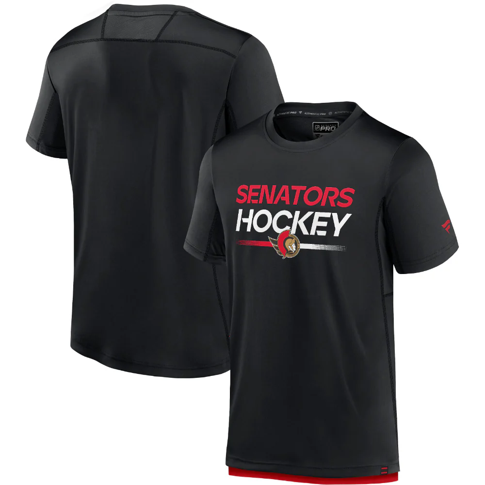 Fanatics Ottawa Senators Authentic Pro Adult Tech T Shirt - Image 3