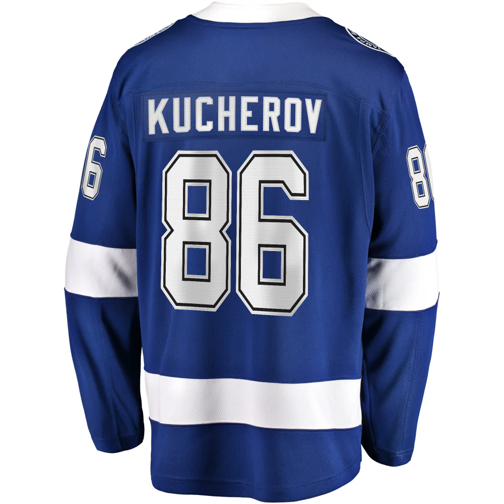 Fanatics Tampa Bay Lightning Nikita Kucherov Adult Home Breakaway Jersey