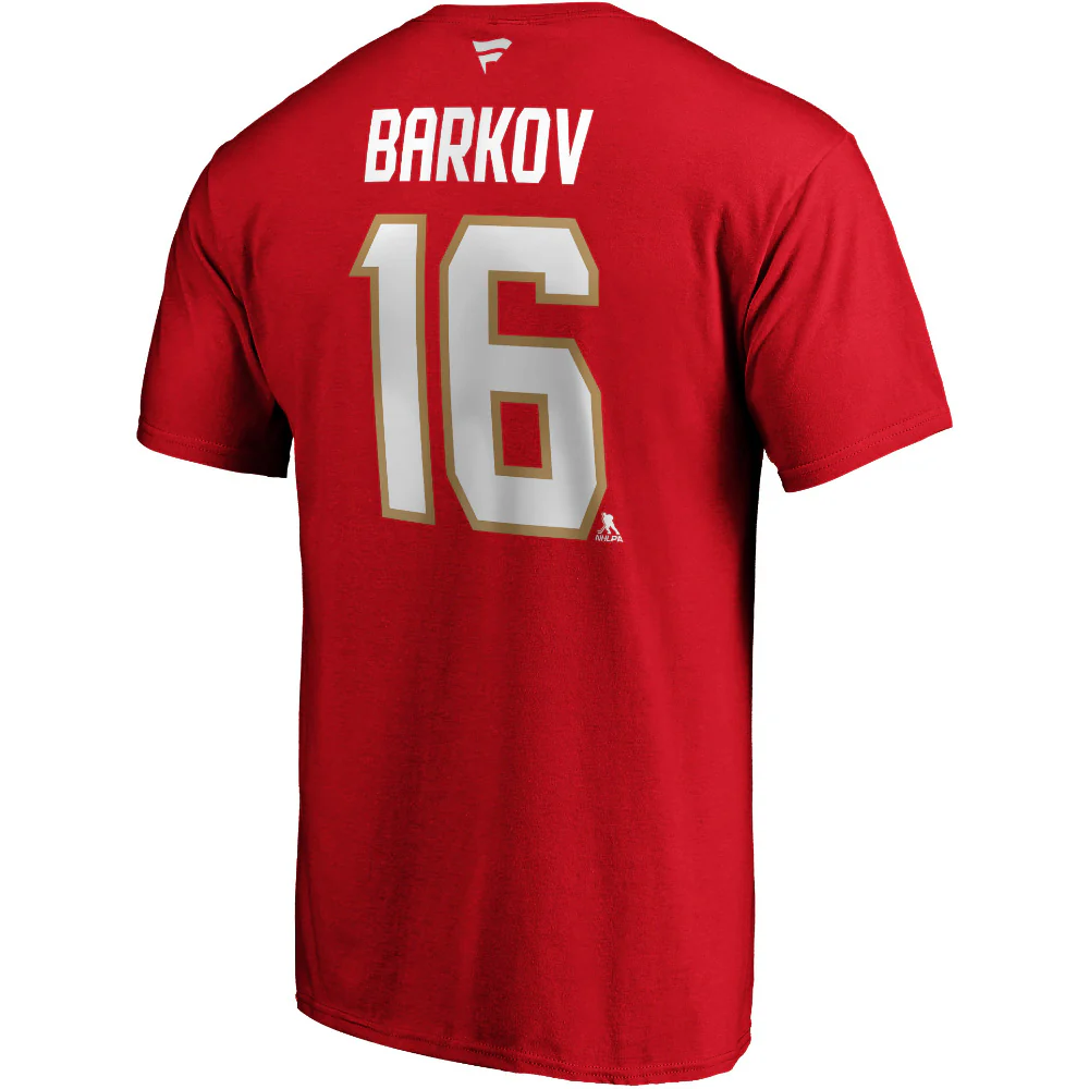 Florida Panthers Aleksander Barkov Player T-Shirt Red - Image 2