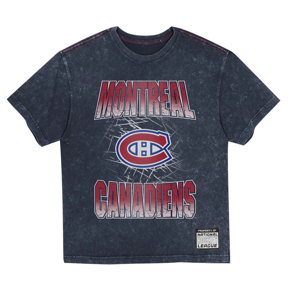 Outerstuff Montreal Canadiens Time To Shine Mineral Wash Children's Navy T Shirt