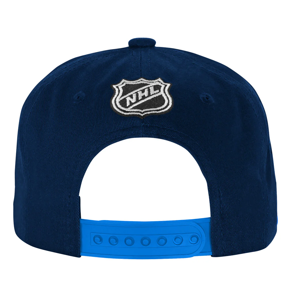 Outerstuff Winnipeg Jets Essentials Youth Flat Brim Snapback Hat - Image 3