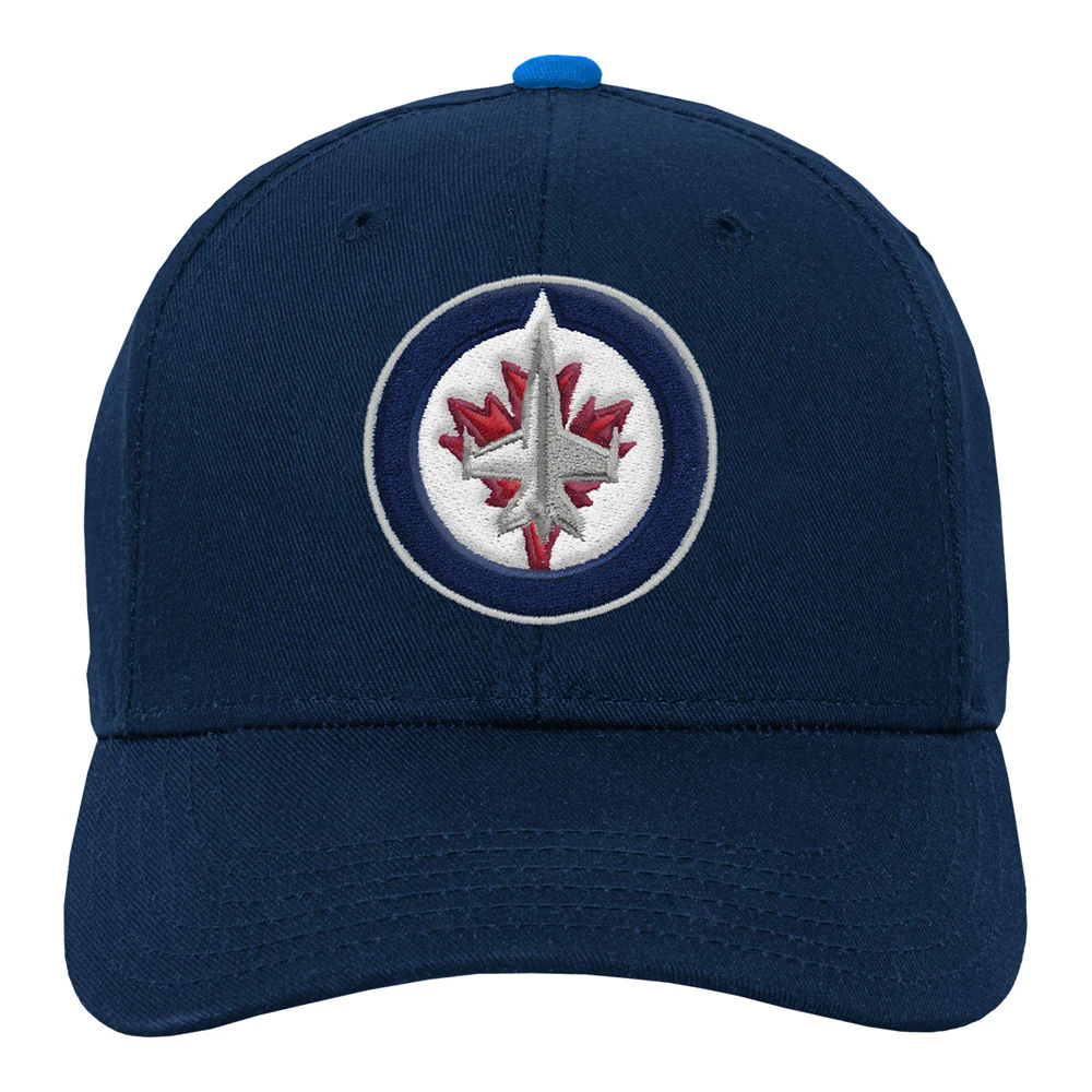 Outerstuff Winnipeg Jets Youth Precurved Blue Snapback Hat - Image 2