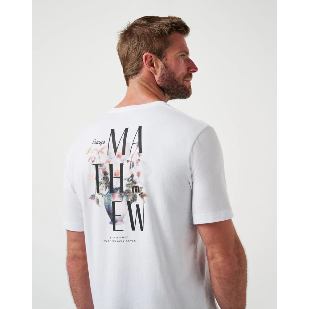 TravisMathew Art Scene Men's White T Shirt - Image 5